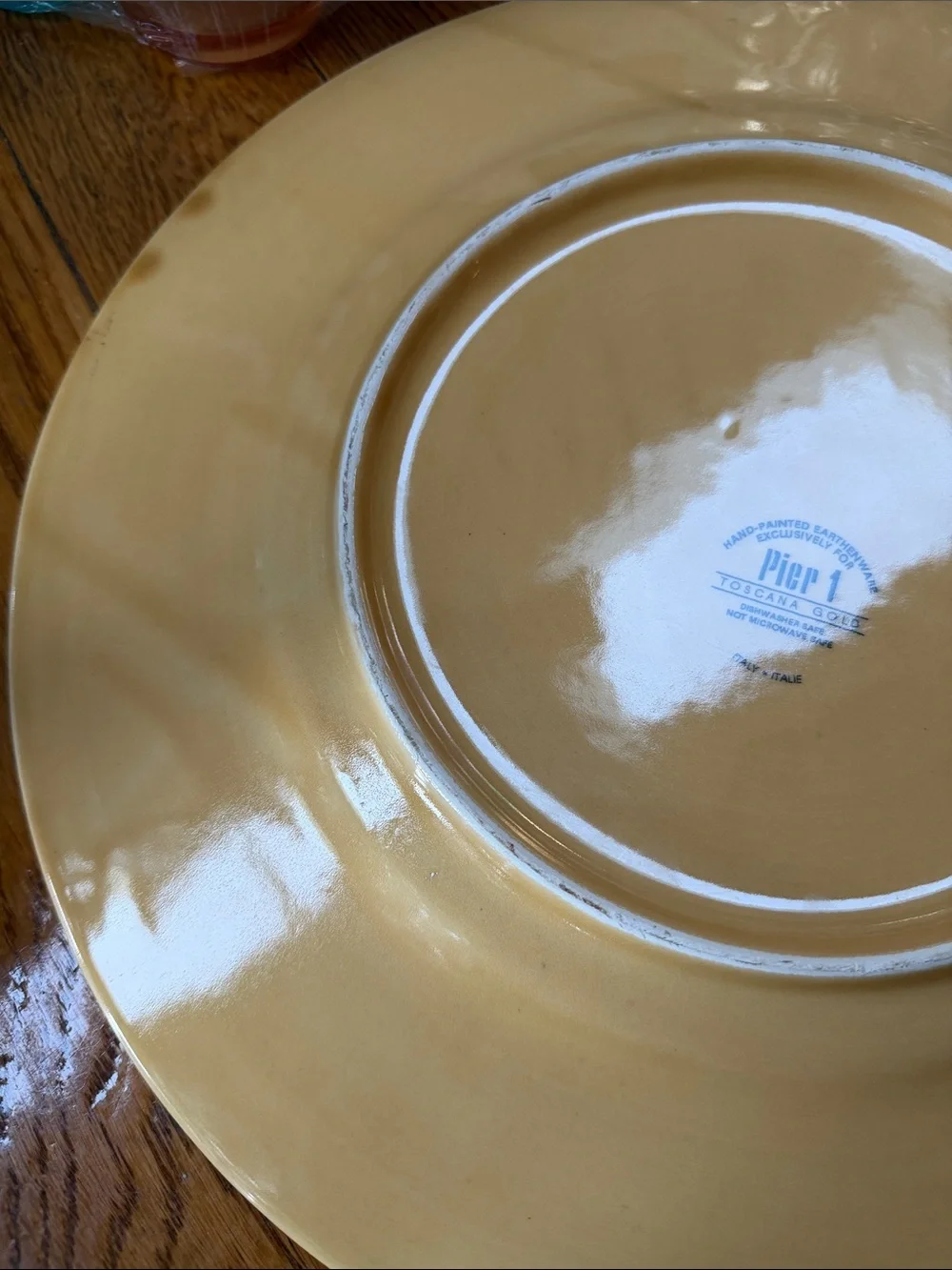 Pier 1 Toscana Gold serving platter. As Is!
